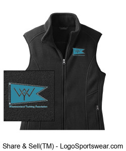 Ladies fleece vest Design Zoom